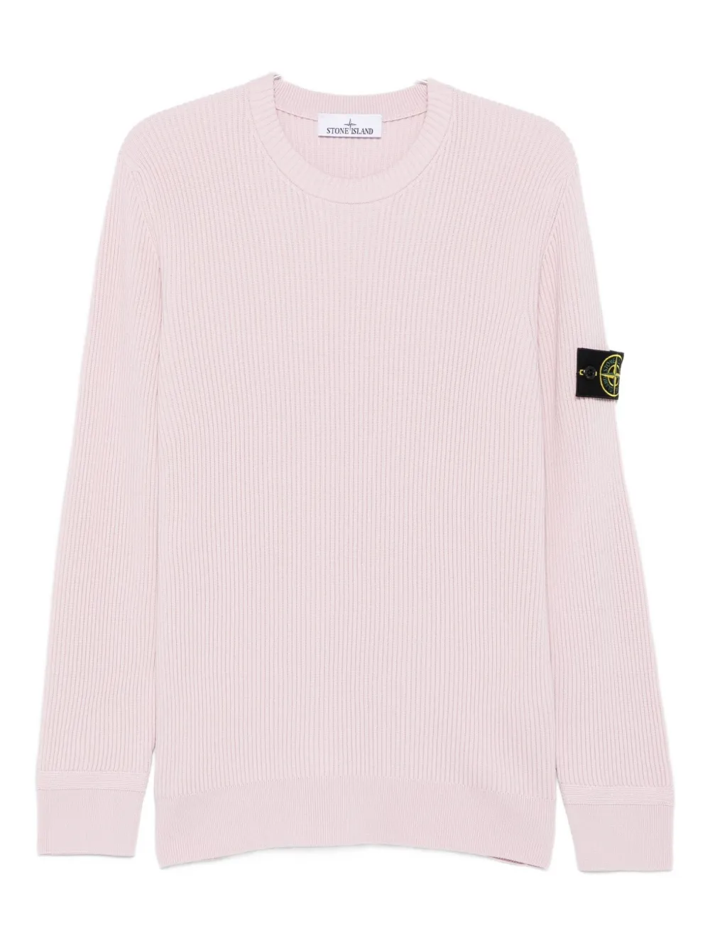 

Ребристый свитер с круглым вырезом Stone Island, розовый