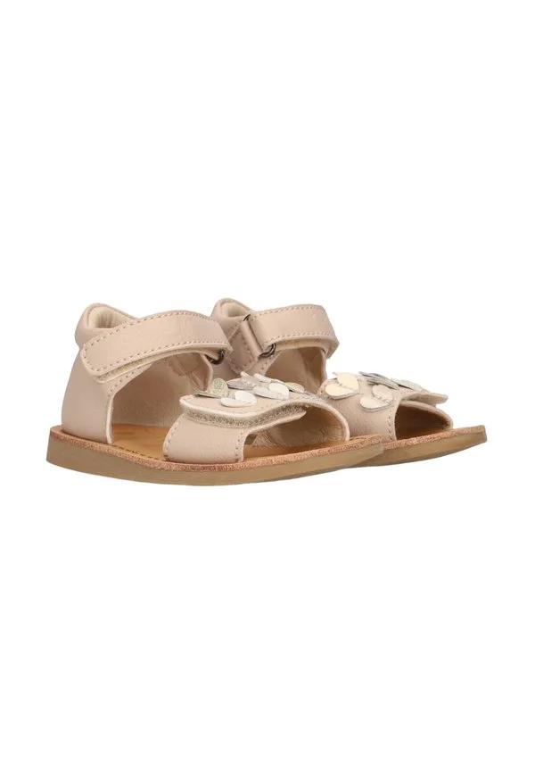 Shoesme meisjes platte сандалии cs23s009. детская обувь Shoesme, Beige Hearts — фото 2