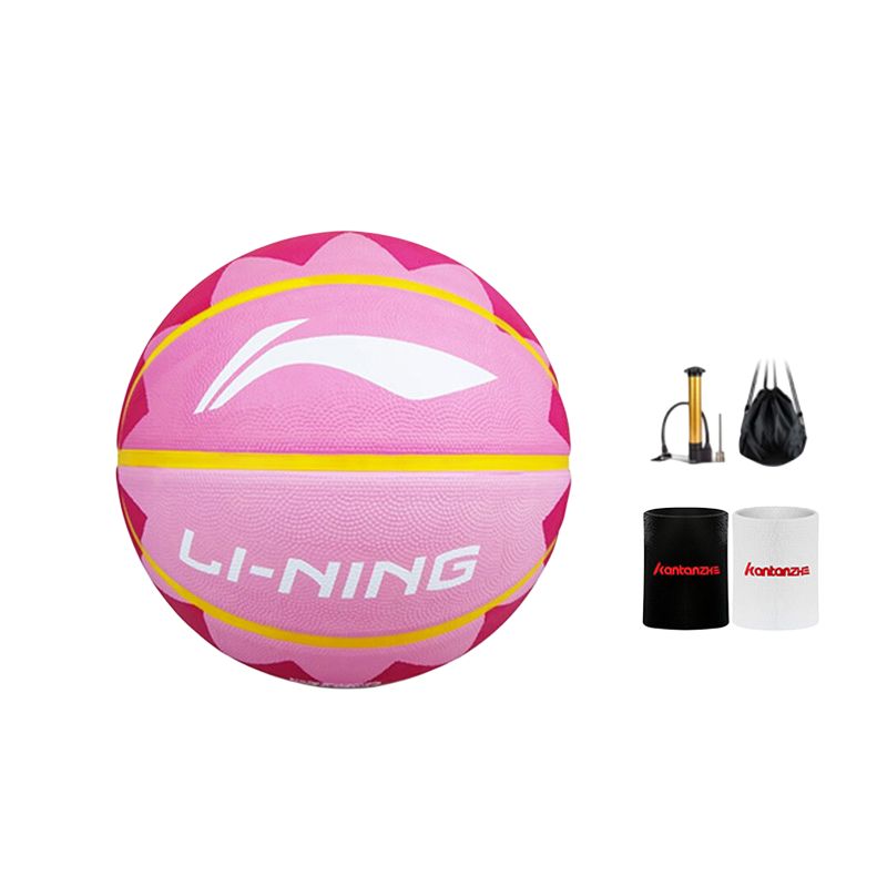 

LINING Резиновый баскетбольный мяч pink размер 7 тренировочный unisex china