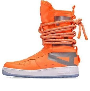 

Кроссовки sf air force 1 высокие Nike, оранжевый