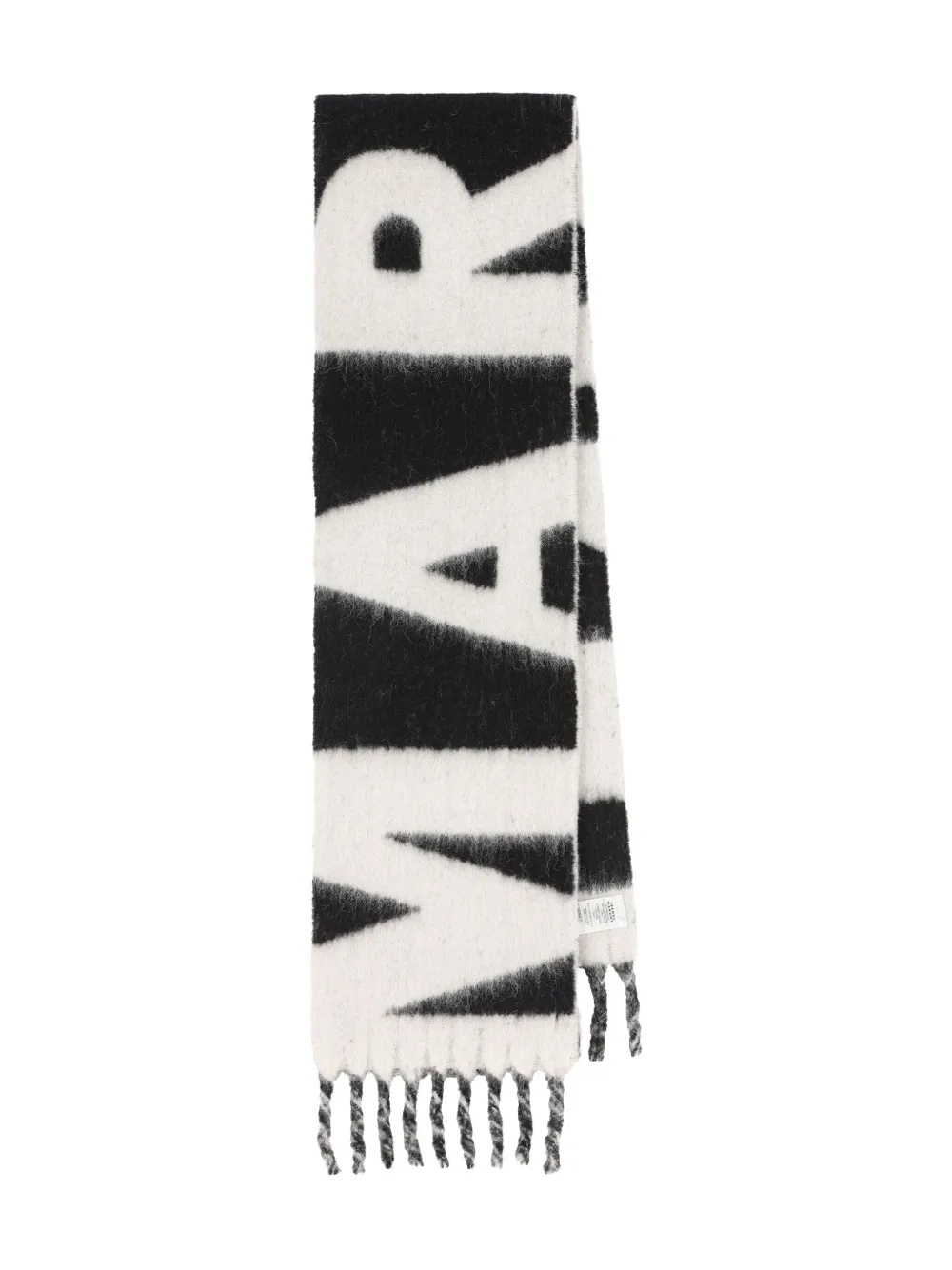 

Шарф с логотипом и бахромой ISABEL MARANT, черный
