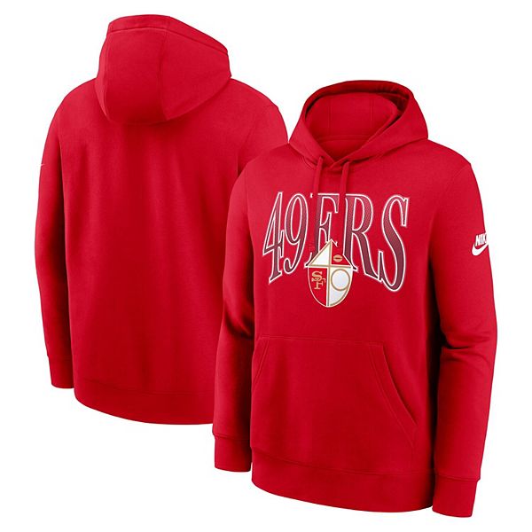 

Мужской красный свитшот с капюшоном San Francisco 49ers Full Blitz Club Fleece Nike