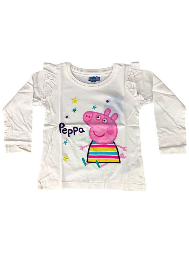

Рубашка с длинным рукавом Peppa Pig, кремовый