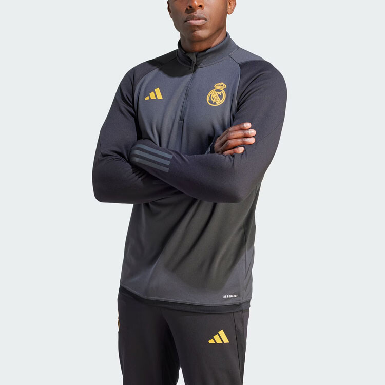 Толстовка Real Madrid мужская черная Adidas, черный — фото 2