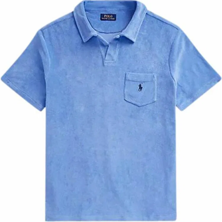 Поло Polo Ralph Lauren с вышитым пони, синее