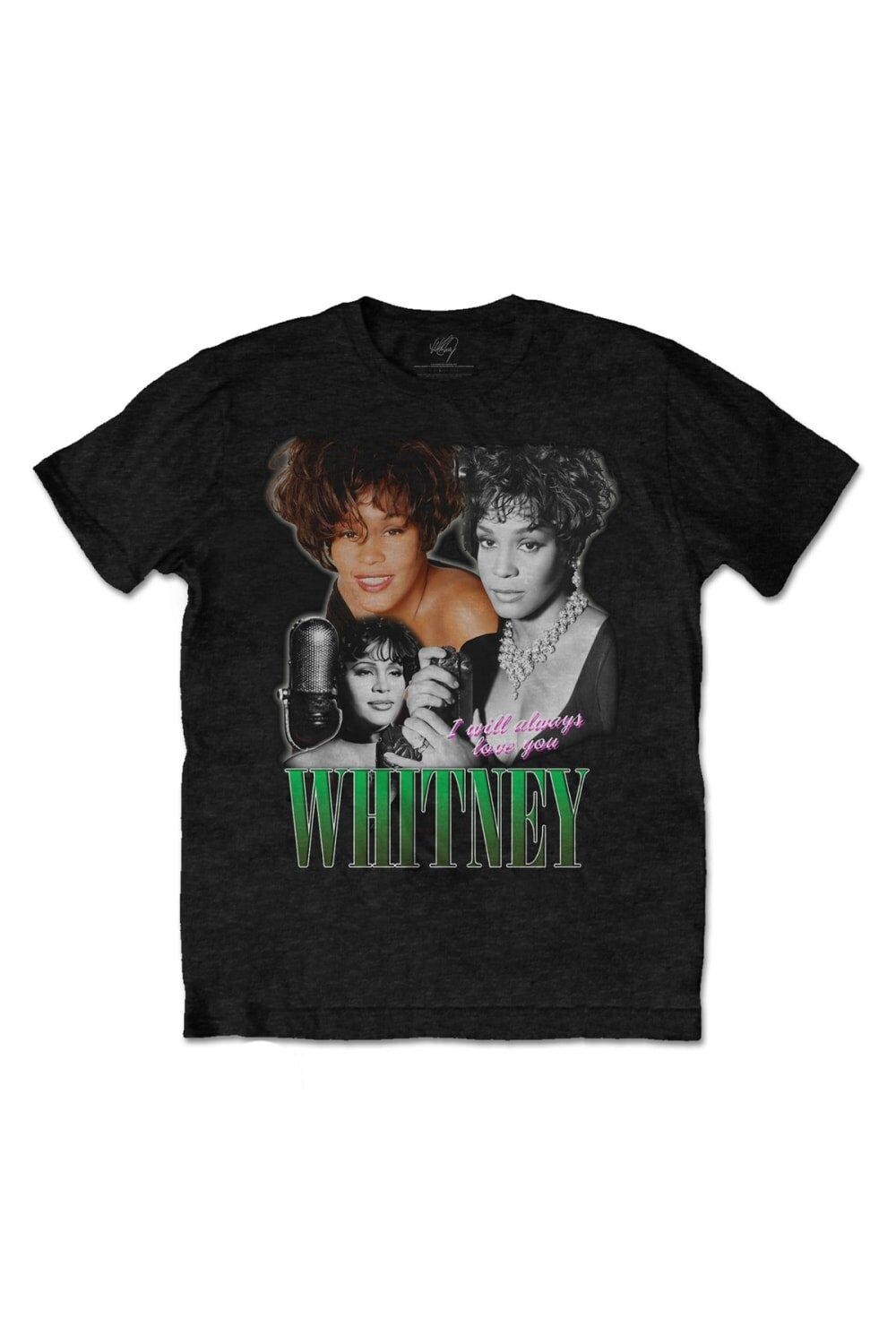 

Хлопковая футболка I Will Always Love You Homage Whitney Houston, черный