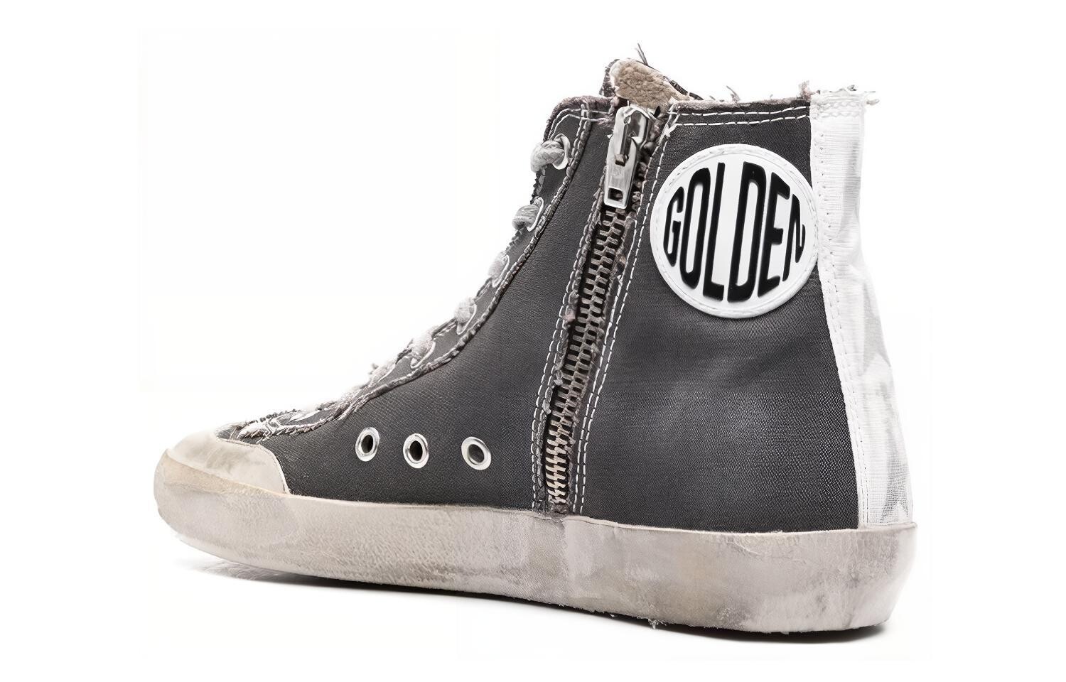 Кроссовки Golden Goose Francy с блестящим логотипом, серый — фото 4