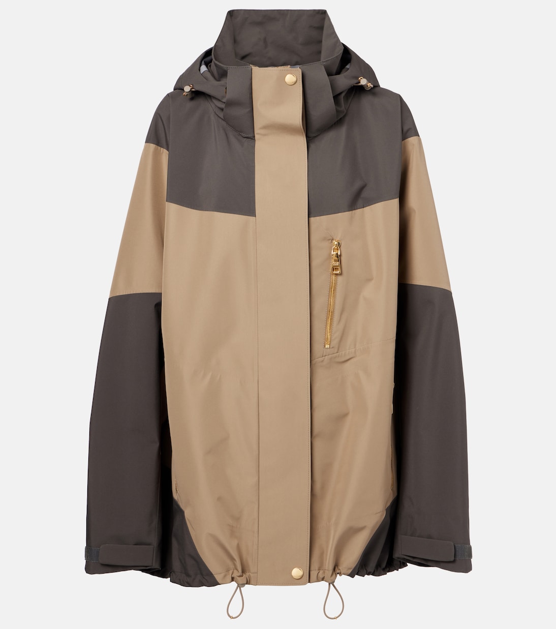 

Куртка оверсайз с цветными блоками Prada, Argilla + Ferro