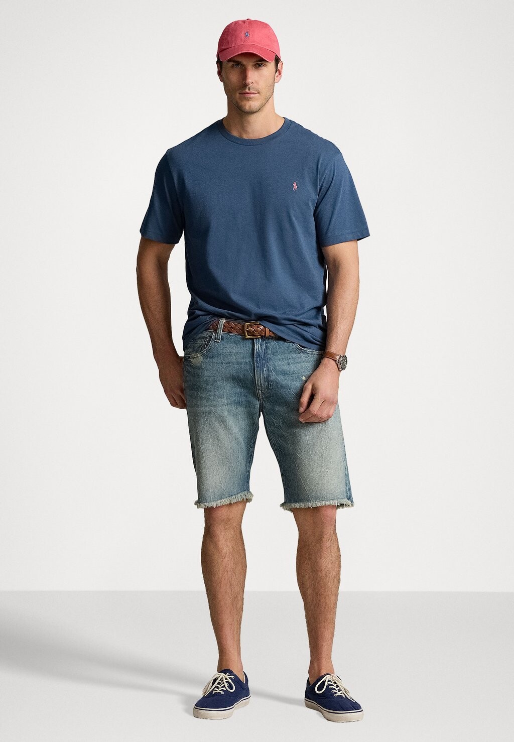 

Базовая футболка JERSEY CREWNECK T-SHIRT Ralph Lauren, темно-синий