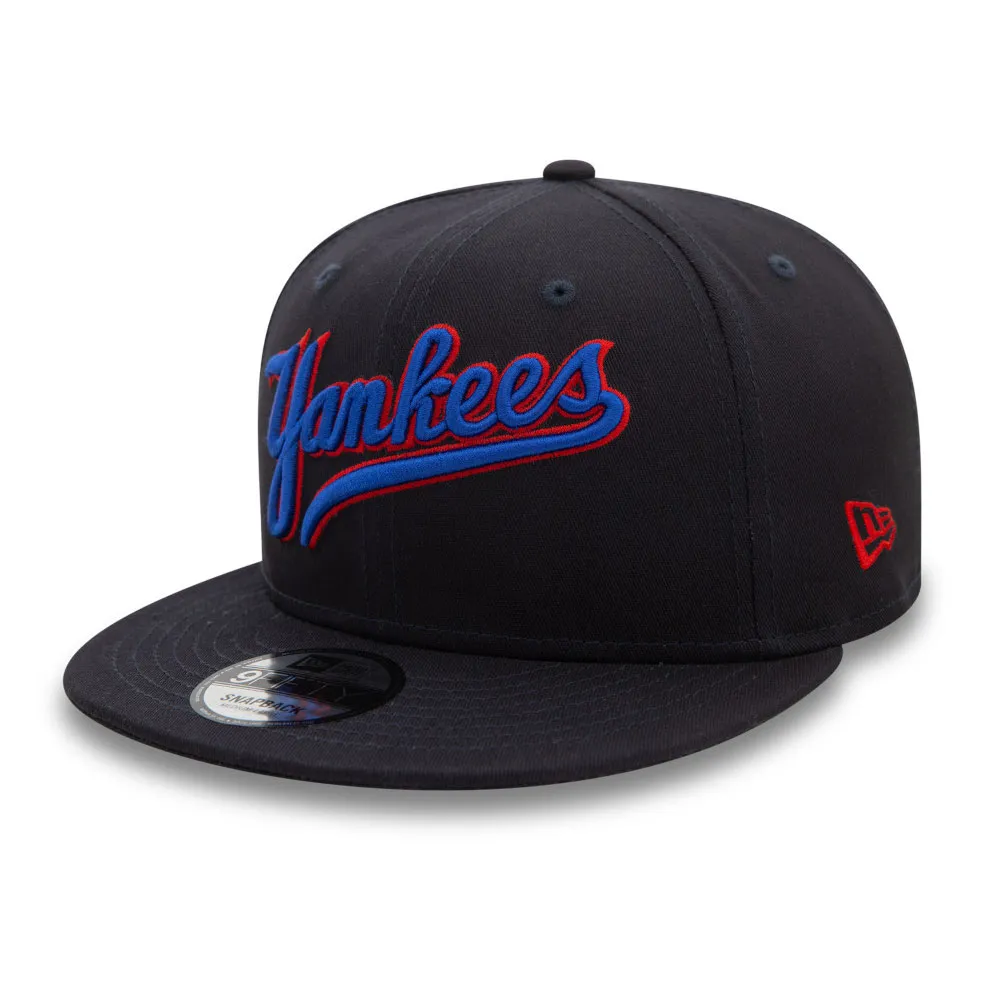 

Бейсболка New Era Wordmark Patch 9Fifty New York Yankees, черный