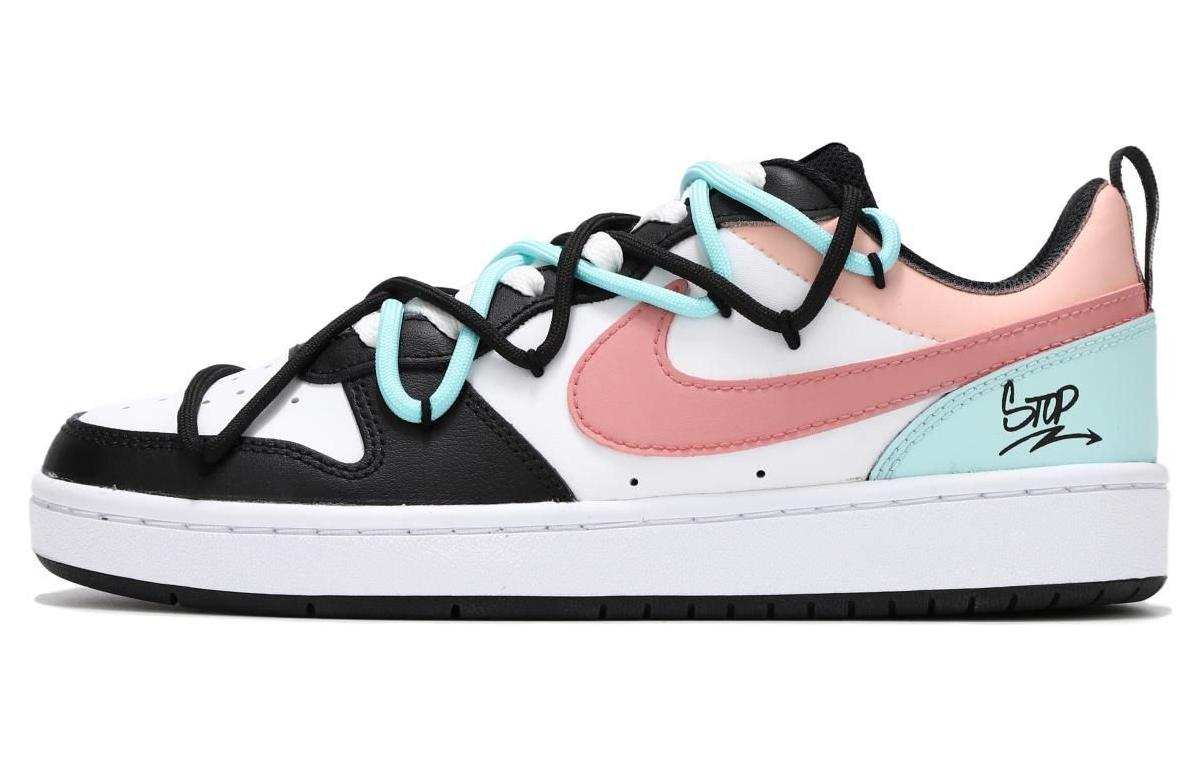 

Кроссовки Nike Court Borough Skateboarding Shoes Women's Low-top Pink/blue/black, белый