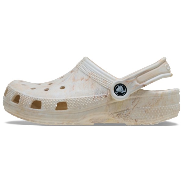 Детские классические сандалии-сабо с акварельным мраморным рисунком Crocs, розовый — фото 2