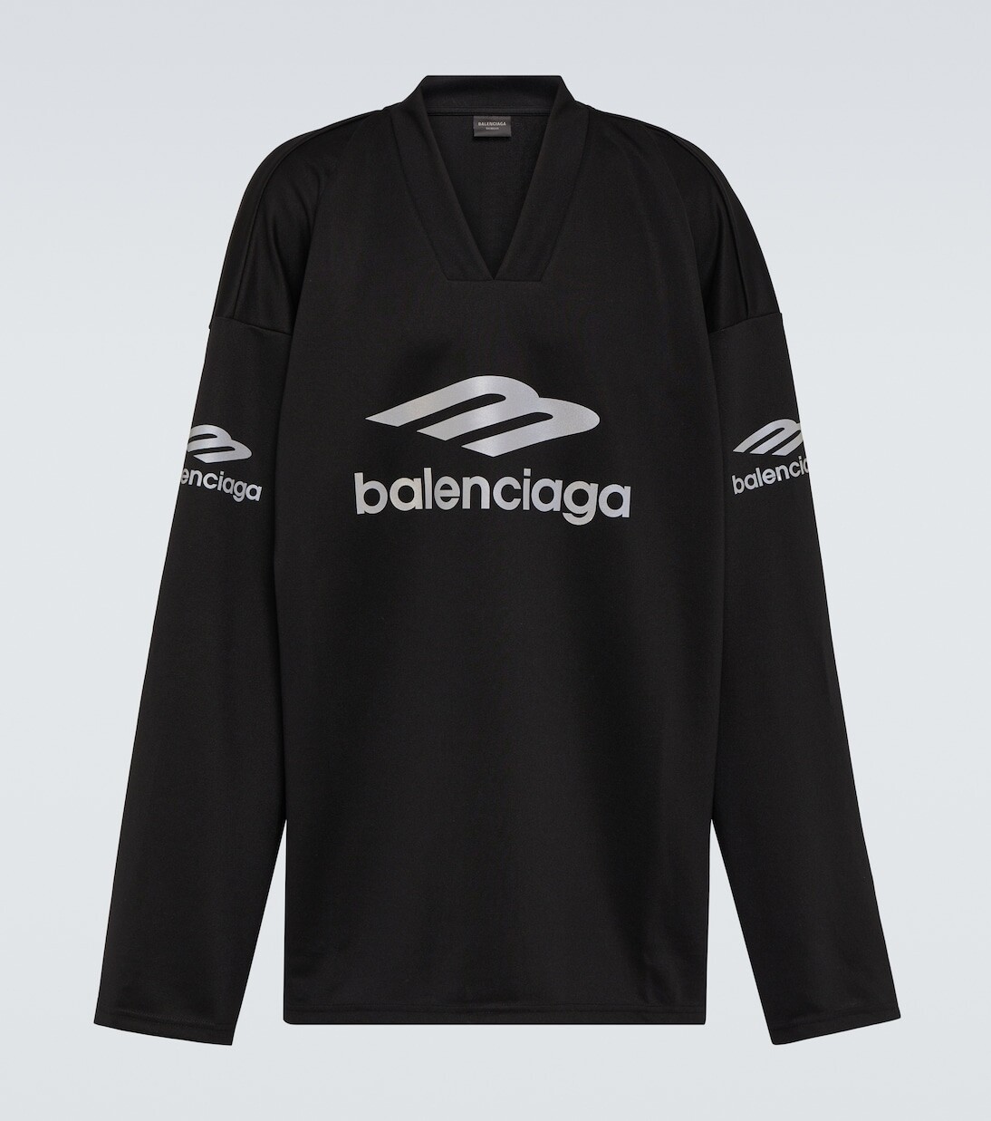 

3b спортивный значок в оверсайз-топе Balenciaga, черный