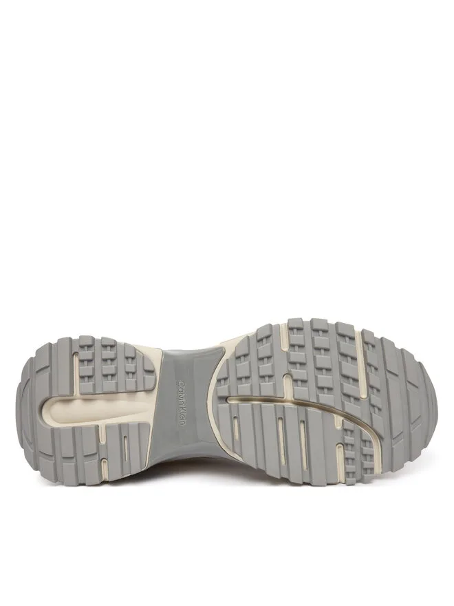 Calvin Klein Кроссовки Hike Runner Laceup Stripe M-Su HM0HM02155 бежевые — фото 4