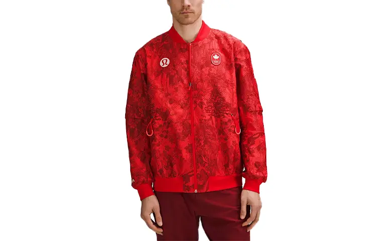 

Куртка Team Canada Мужская Спортивная Красная Lululemon, Спортивный Красный/SPED