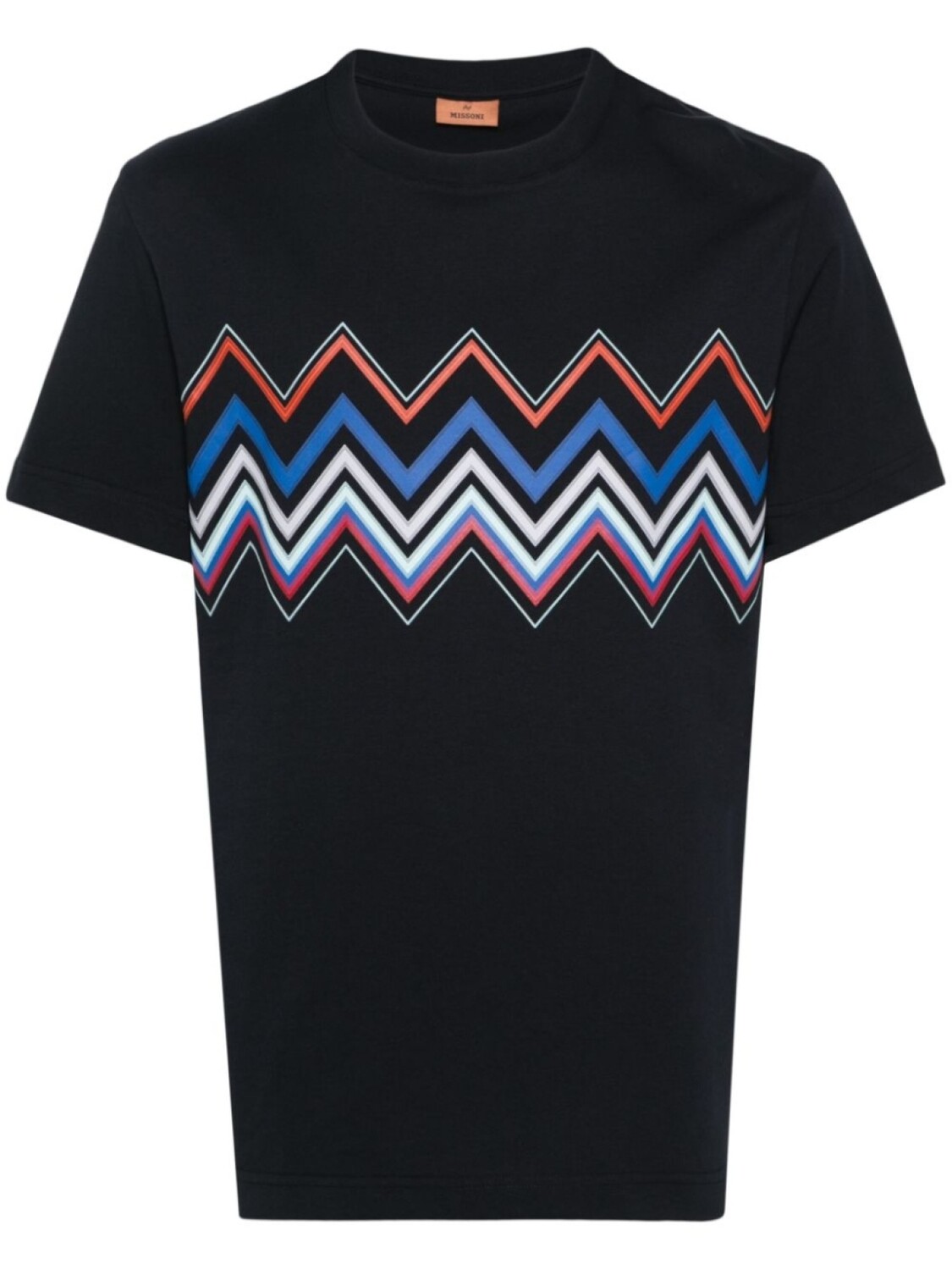 

Missoni футболка с узором зигзаг, синий