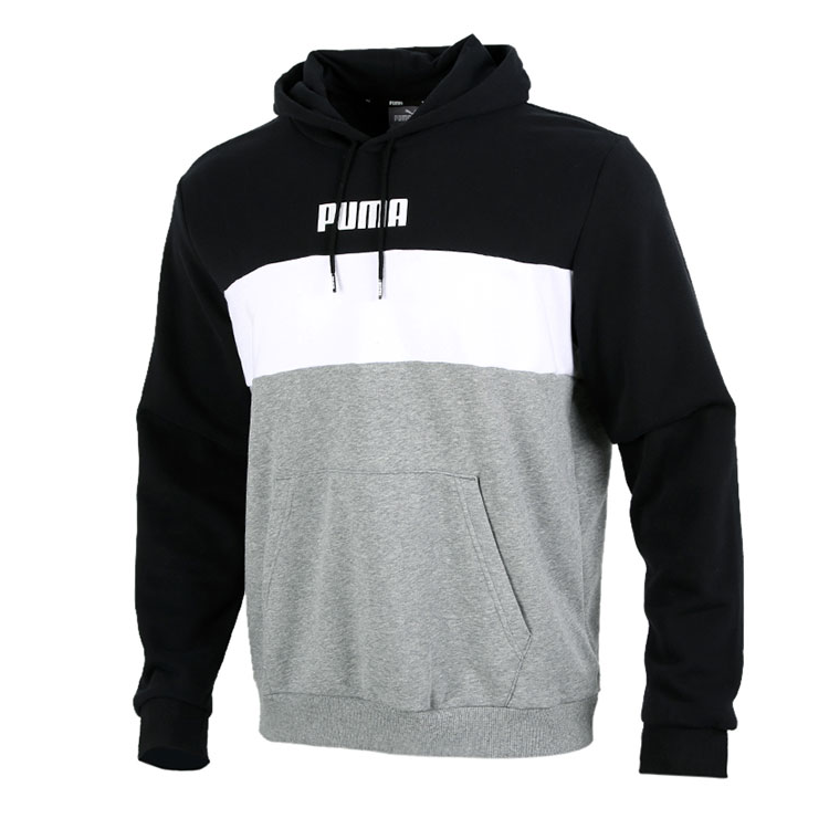 

PUMA Свитшот мужской черный белые серые разноцветный