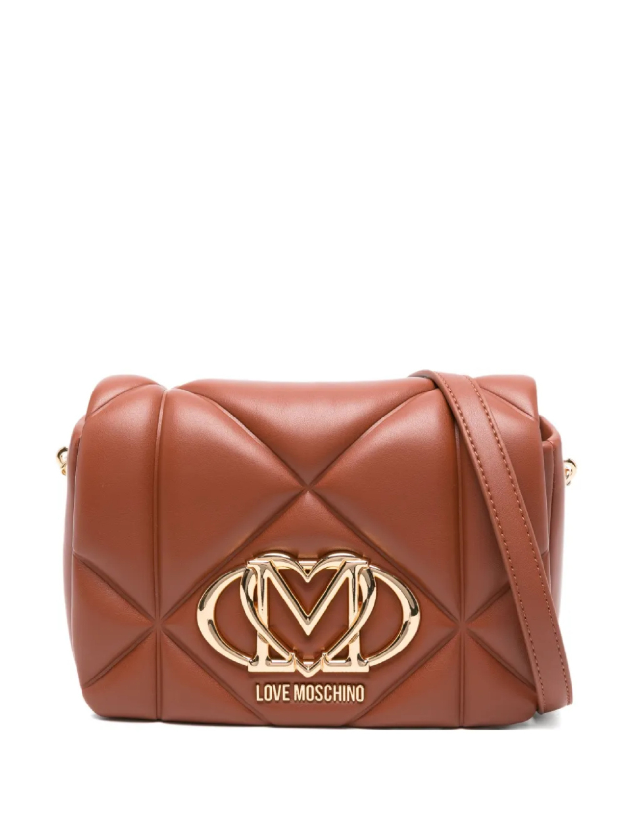 

Сумка через плечо с логотипом Love Moschino, коричневый