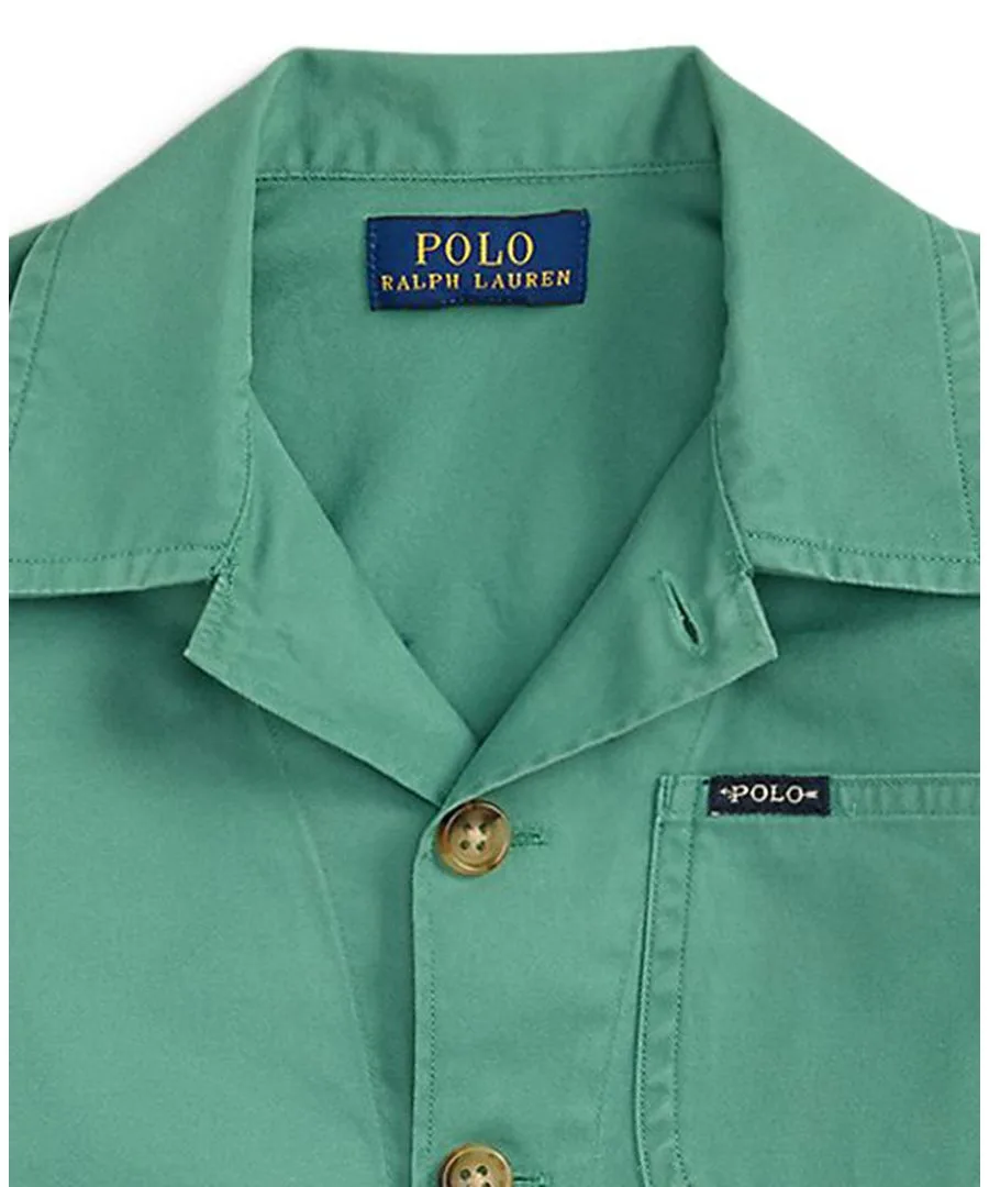 Рубашка с воротником для мальчиков 2-7 лет Polo Ralph Lauren, bay зеленый — фото 2