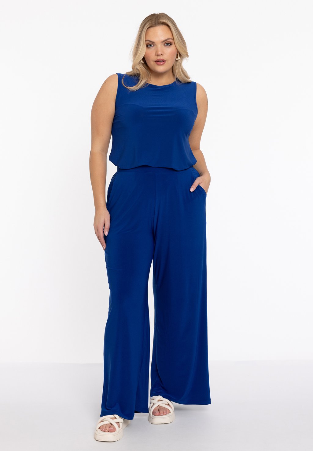 

Брюки WITH AN ELASTIC WAISTBAND YOEK, индиго