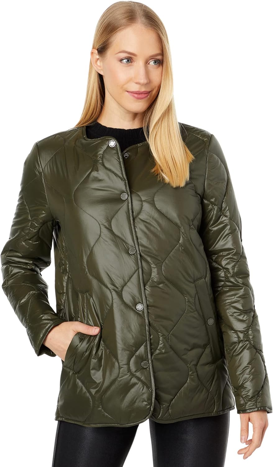 

Calvin Klein Короткий луковый стеганый жилет, Military