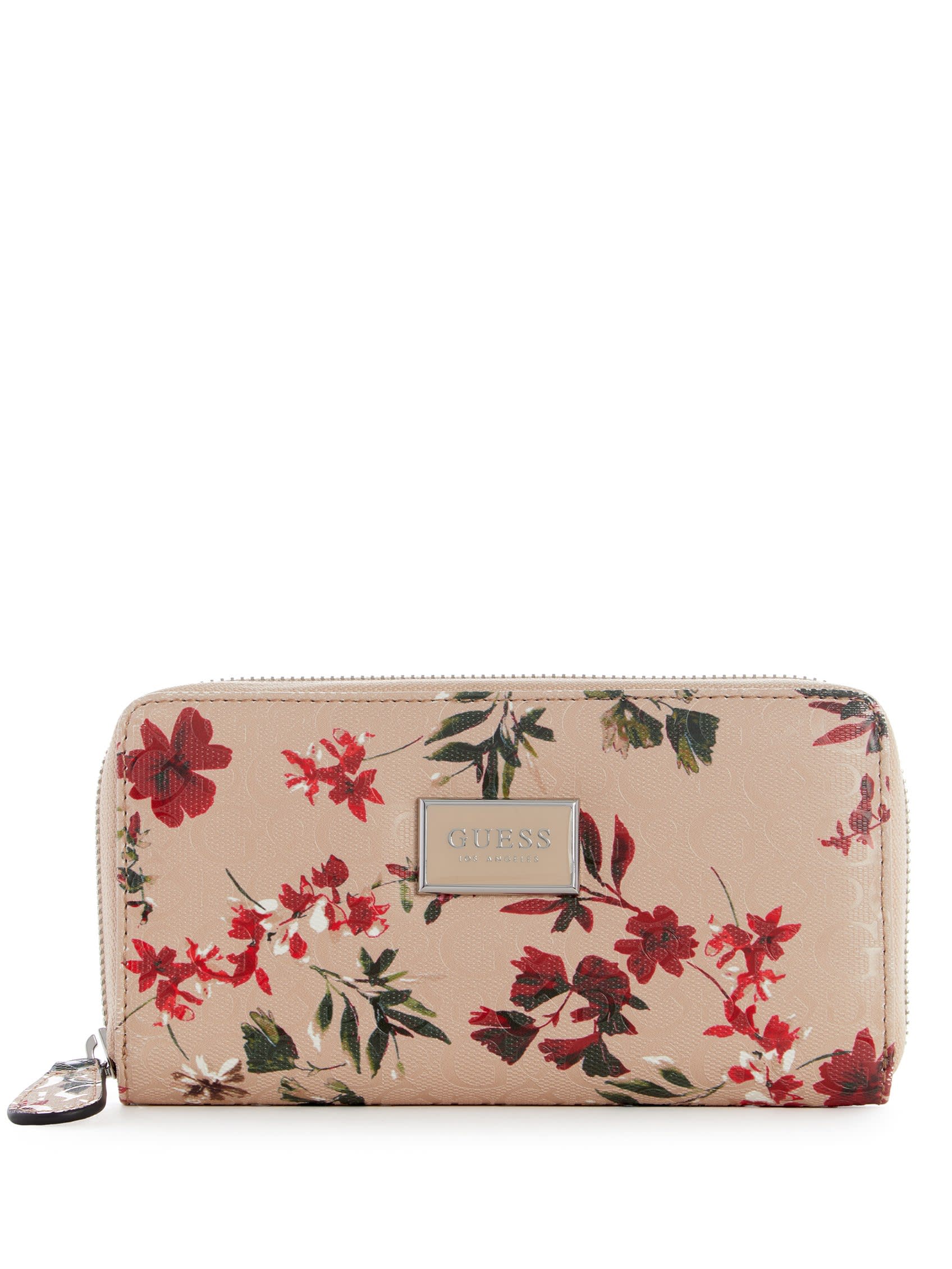 

Кошелек Abree Zip-Around Guess Factory, цвет pink floral