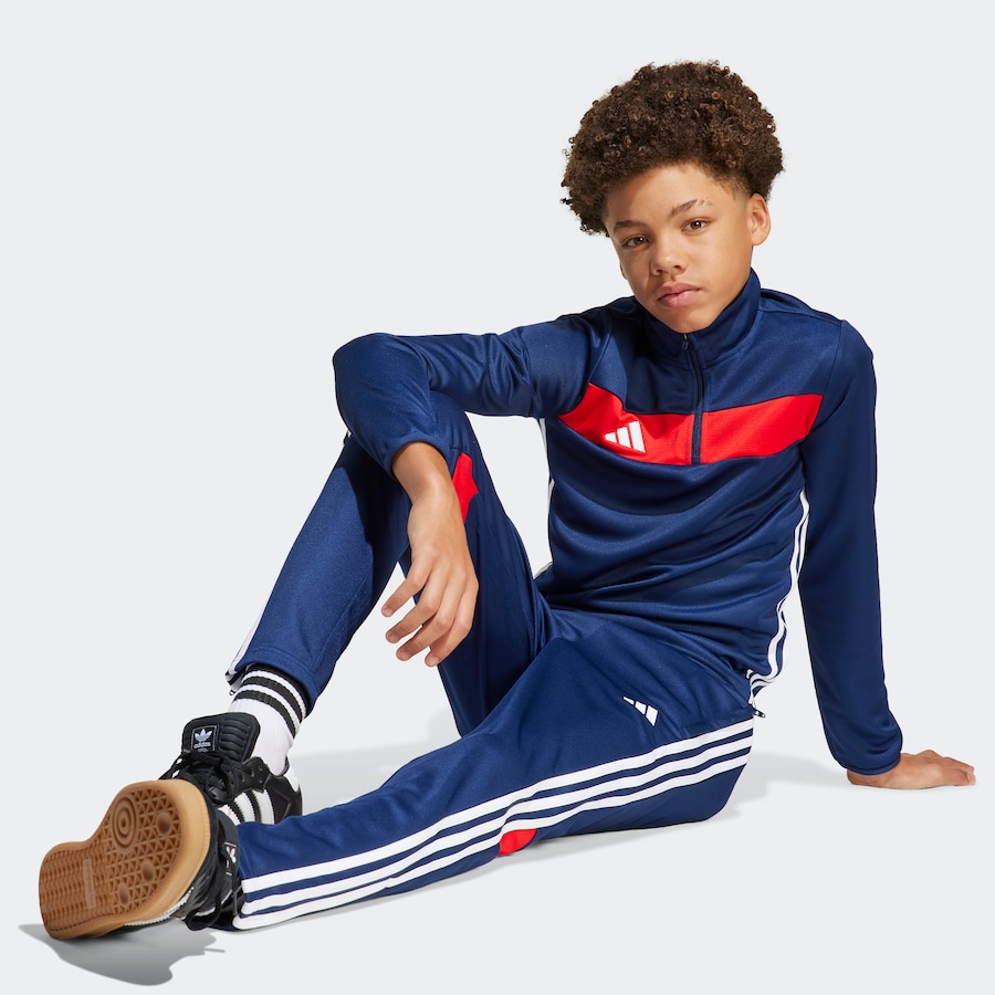 Зауженные спортивные брюки ADIDAS PERFORMANCE Tiro 25 Essentials, темно-синий — фото 4