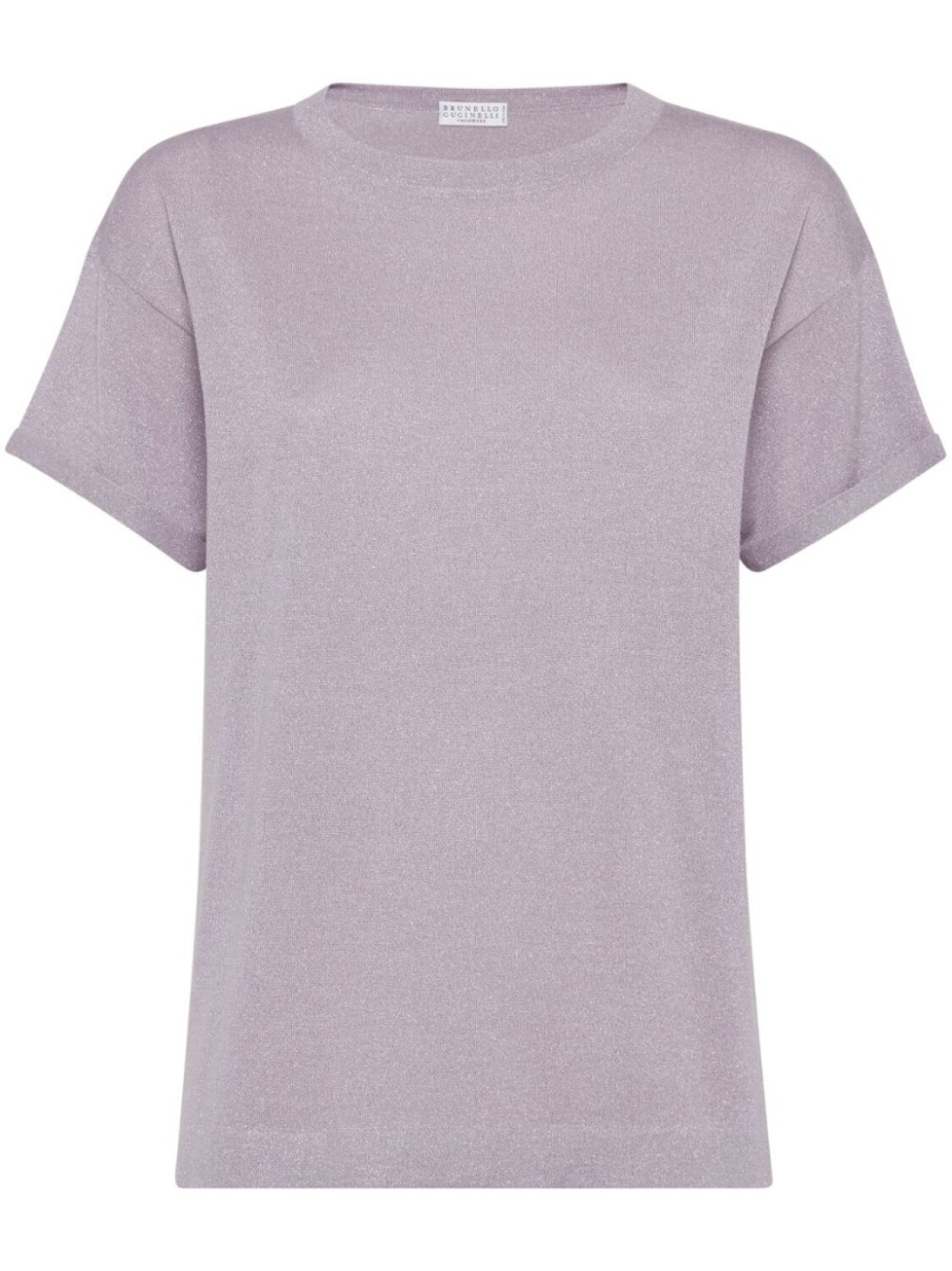 

Brunello Cucinelli трикотажный топ с круглым вырезом, фиолетовый