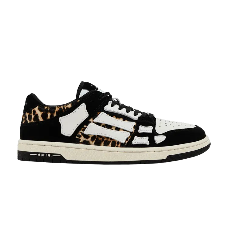 

Кроссовки Amiri Amiri Skel Top Low 'Black White Leopard', черный