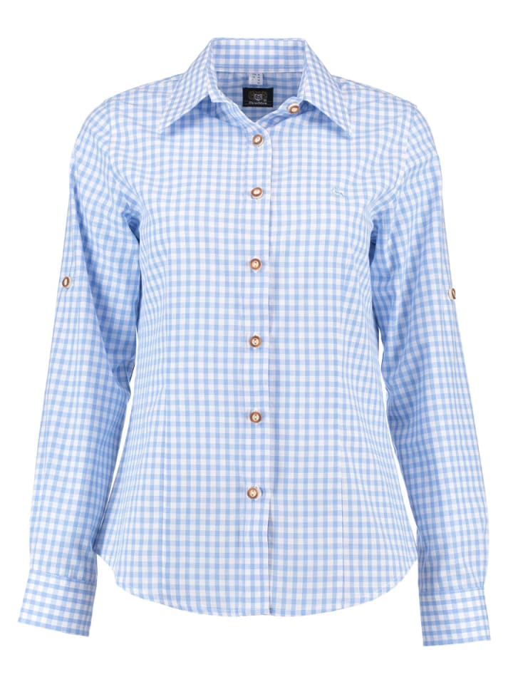 

Блузка Qorru светло-голубого/синего цвета OS-Trachten