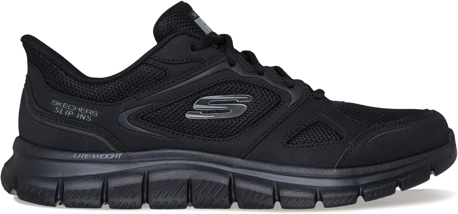 Мужские кроссовки Skechers Track Ezral без шнурков, черный — фото 2