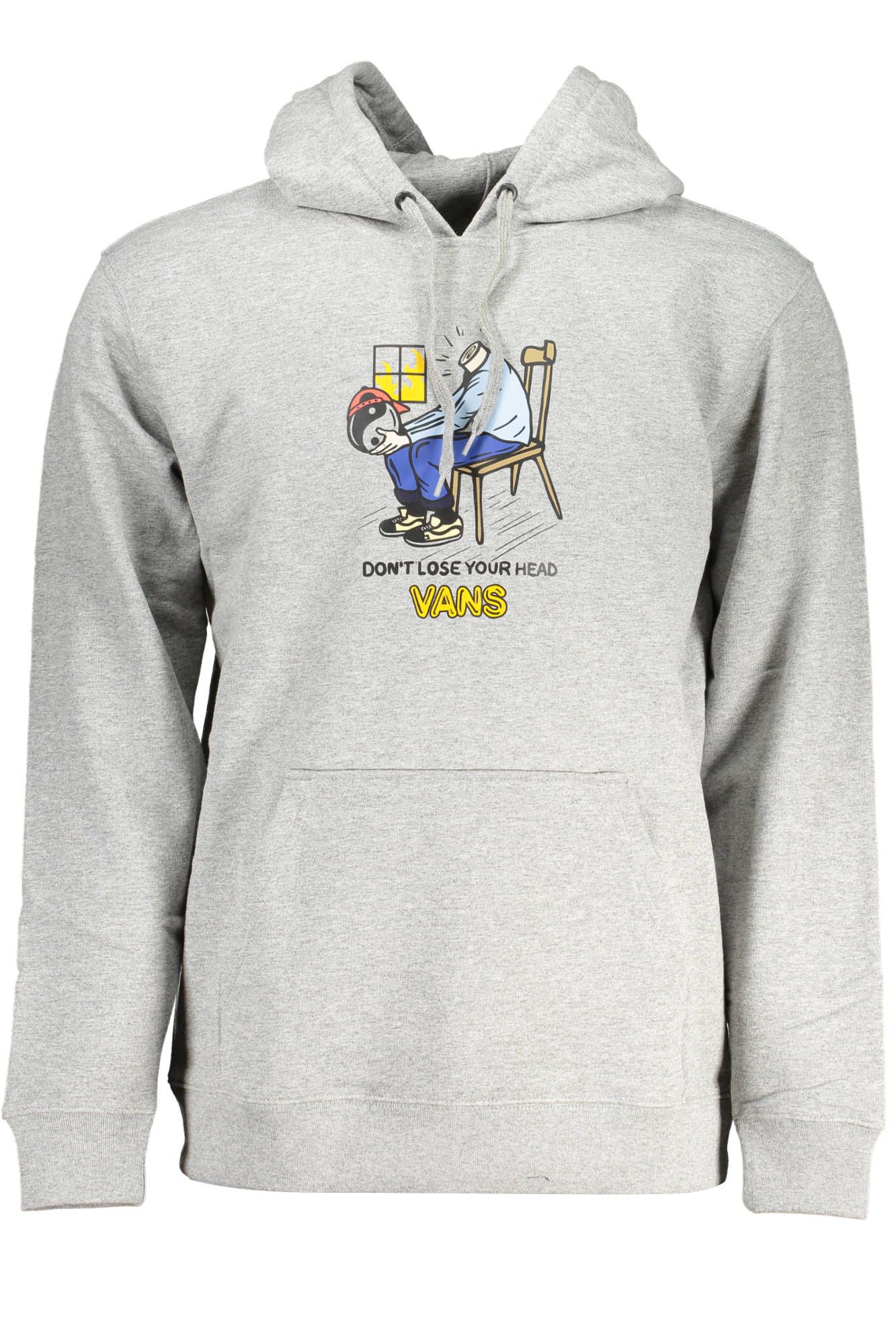 

Серый хлопковый мужской свитер Vans