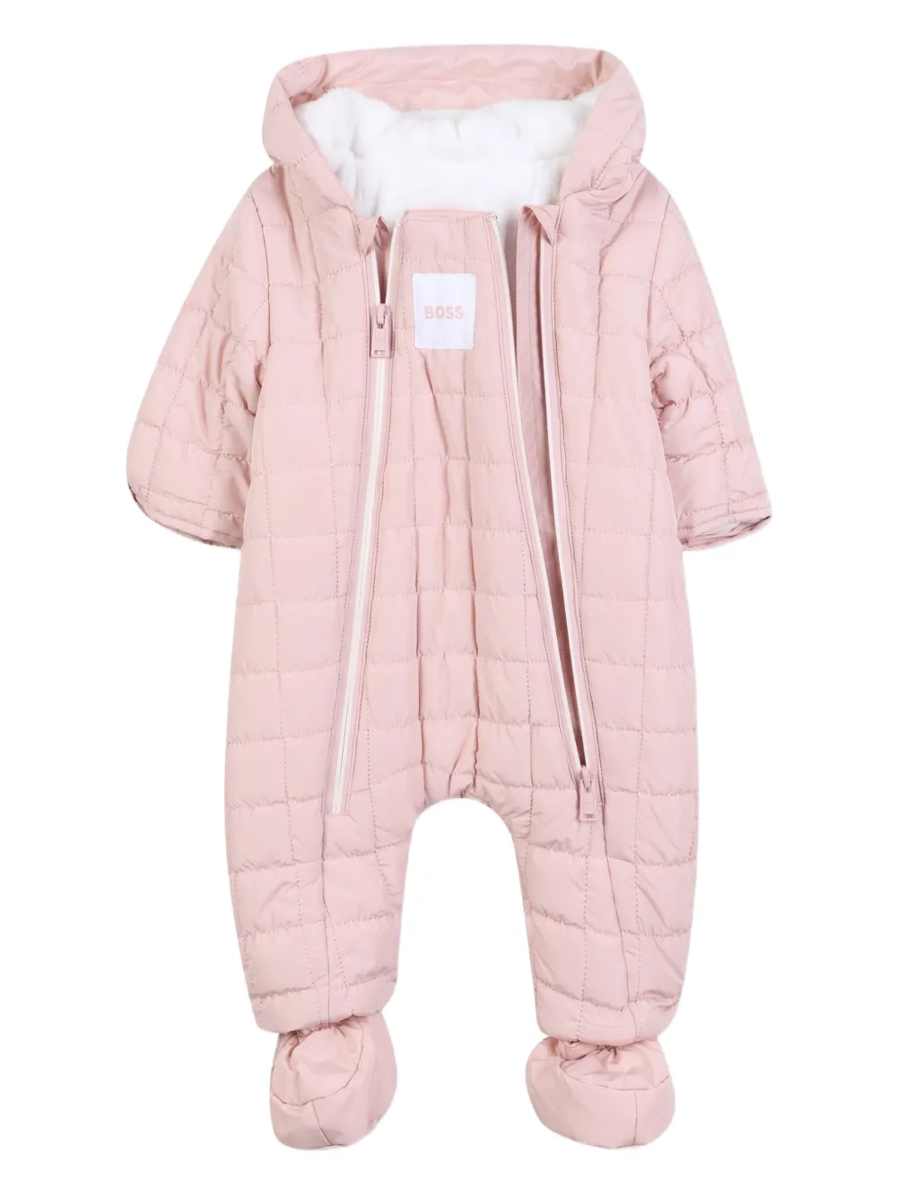 

Стеганый комбинезон BOSS Kidswear, розовый