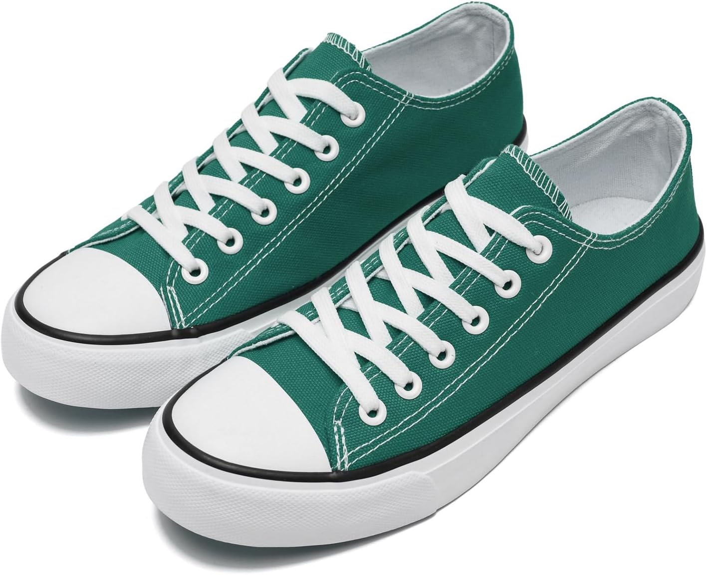 

Кеды на холщовой основе rosyclo для женщин и мужчин, низкие кеды на шнуровке, модные, удобные, классические повседневные теннисные и прогулочные обувь для женщин, зеленый