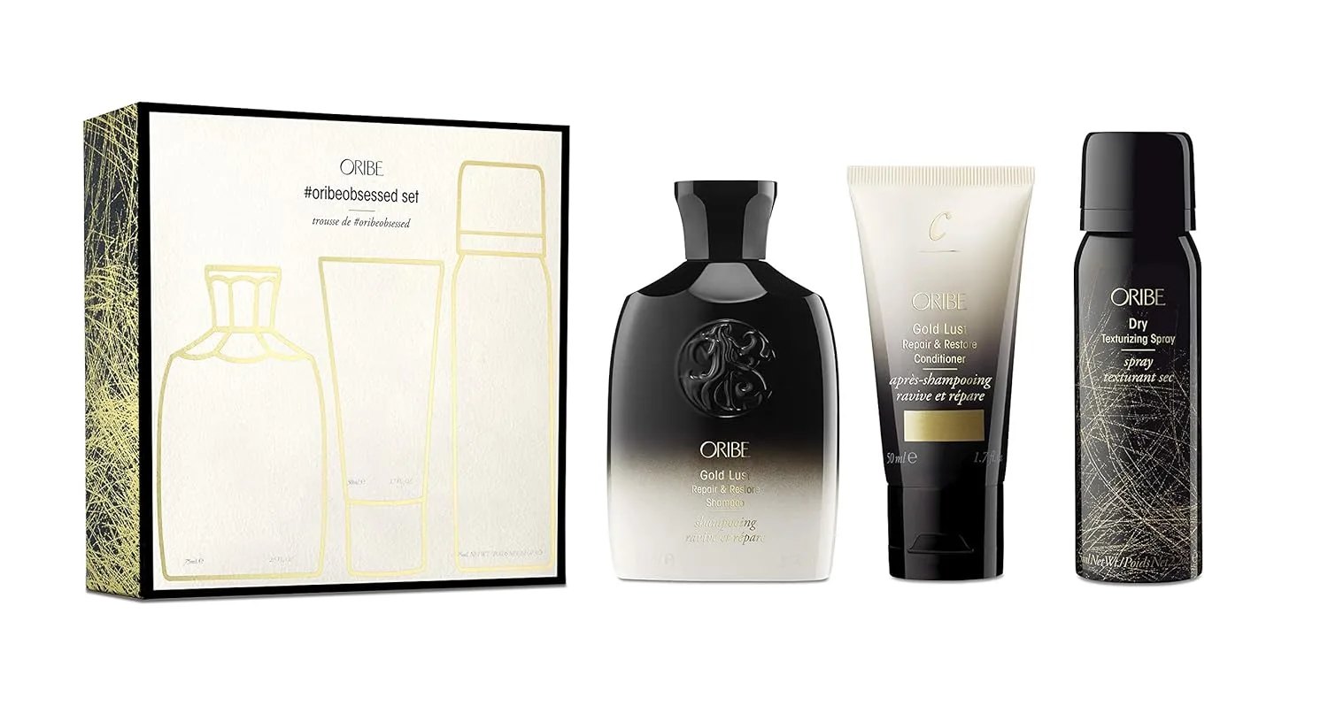 Набор Oribe Obsessed, 3 штуки (1 упаковка) (упаковка может отличаться), черный.