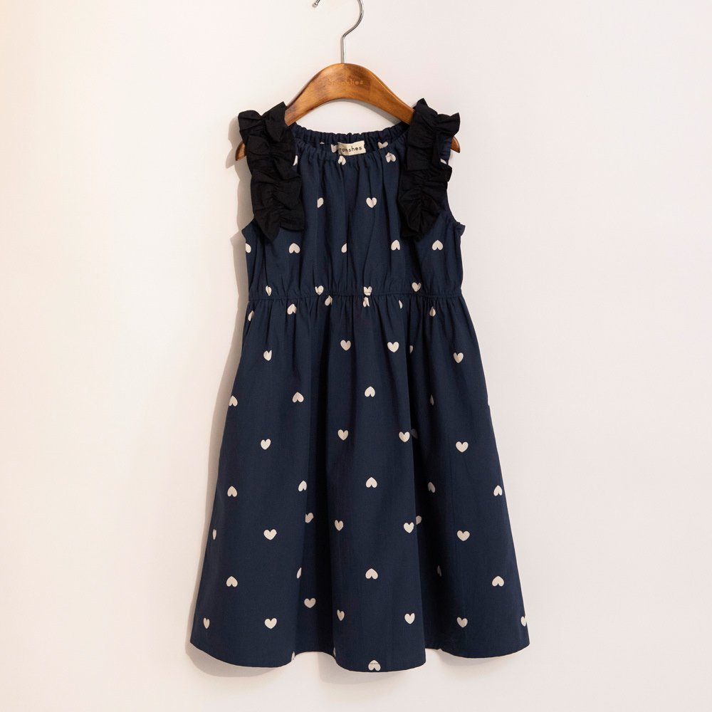 Платье с оборками на плечах Branshes, Navy blue
