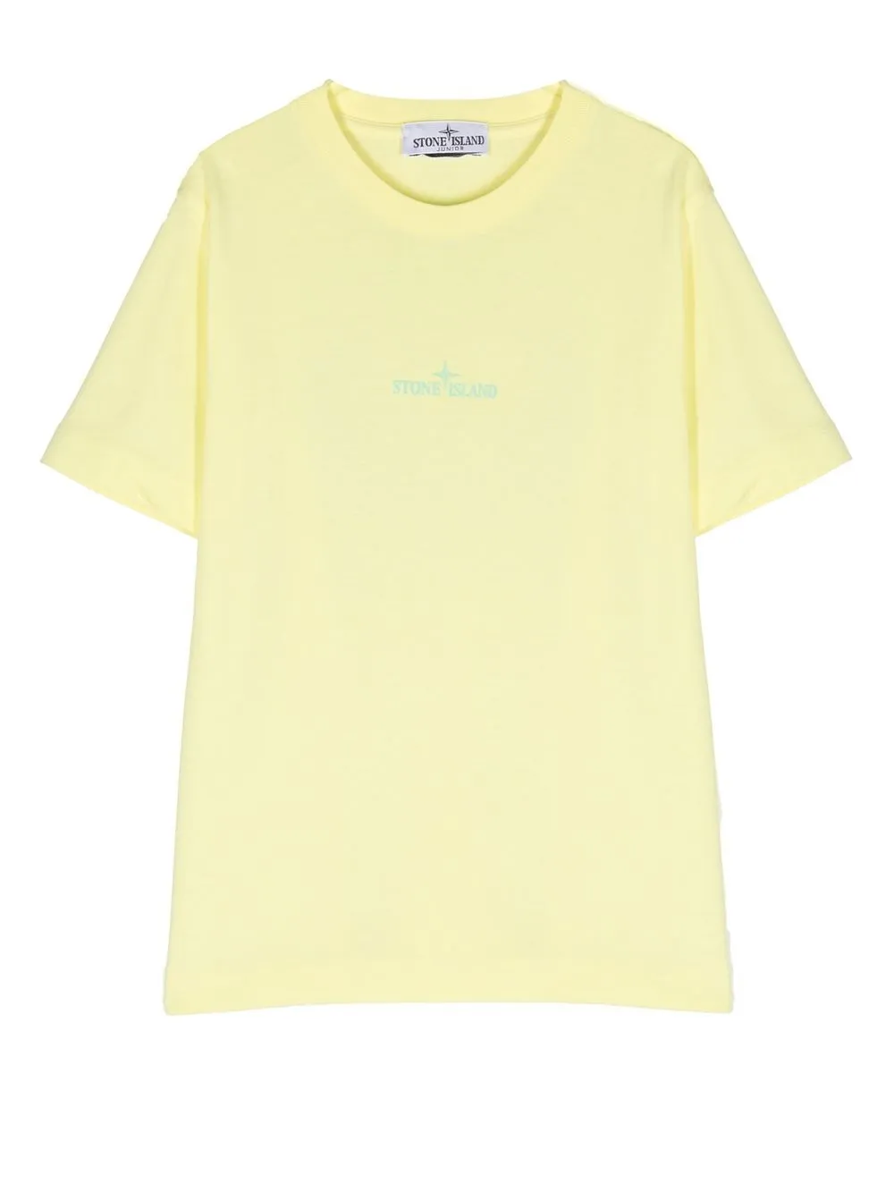

Футболка с логотипом Stone Island Junior, желтый