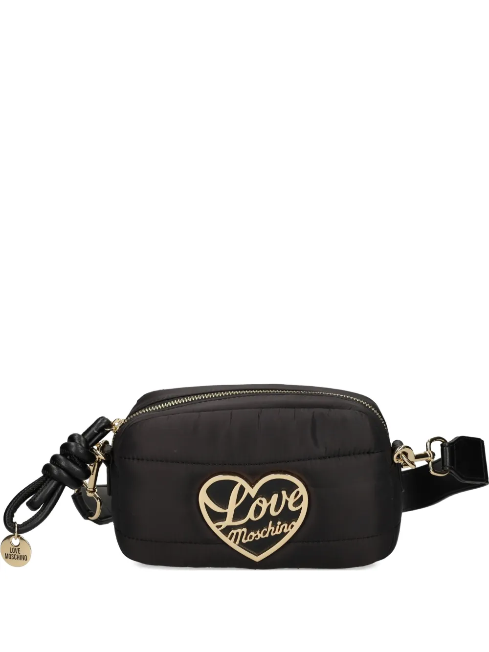 

Сумка через плечо с пряжкой Love Moschino, черный