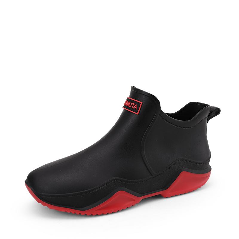 

KUPE Унисекс дождевые сапоги черно-красные, цвет Black Red