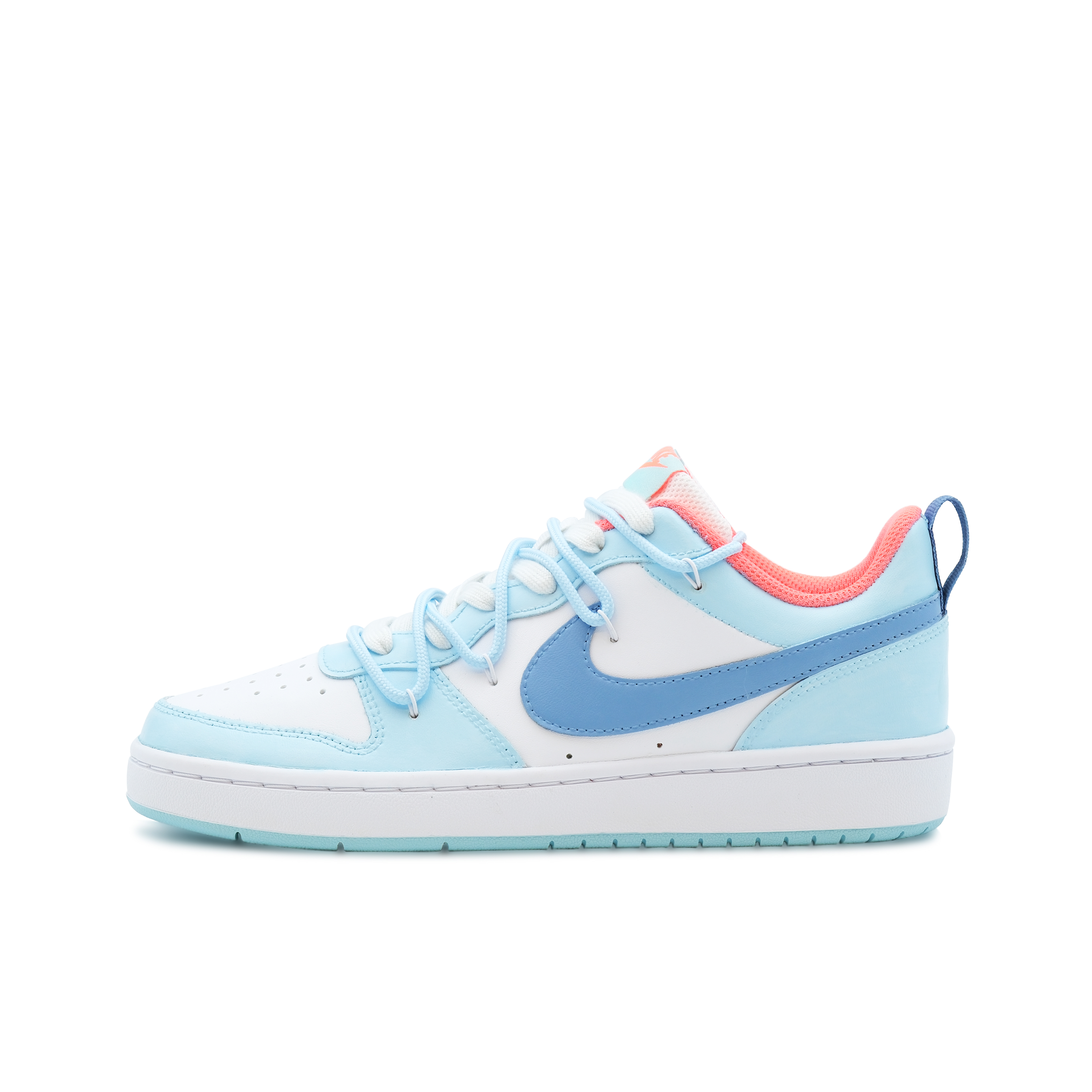 

Кроссовки Nike Court Borough Skateboard Shoes Women's Low-Top Blue, Синий, Кроссовки Nike Court Borough Skateboard Shoes Women's Low-Top Blue