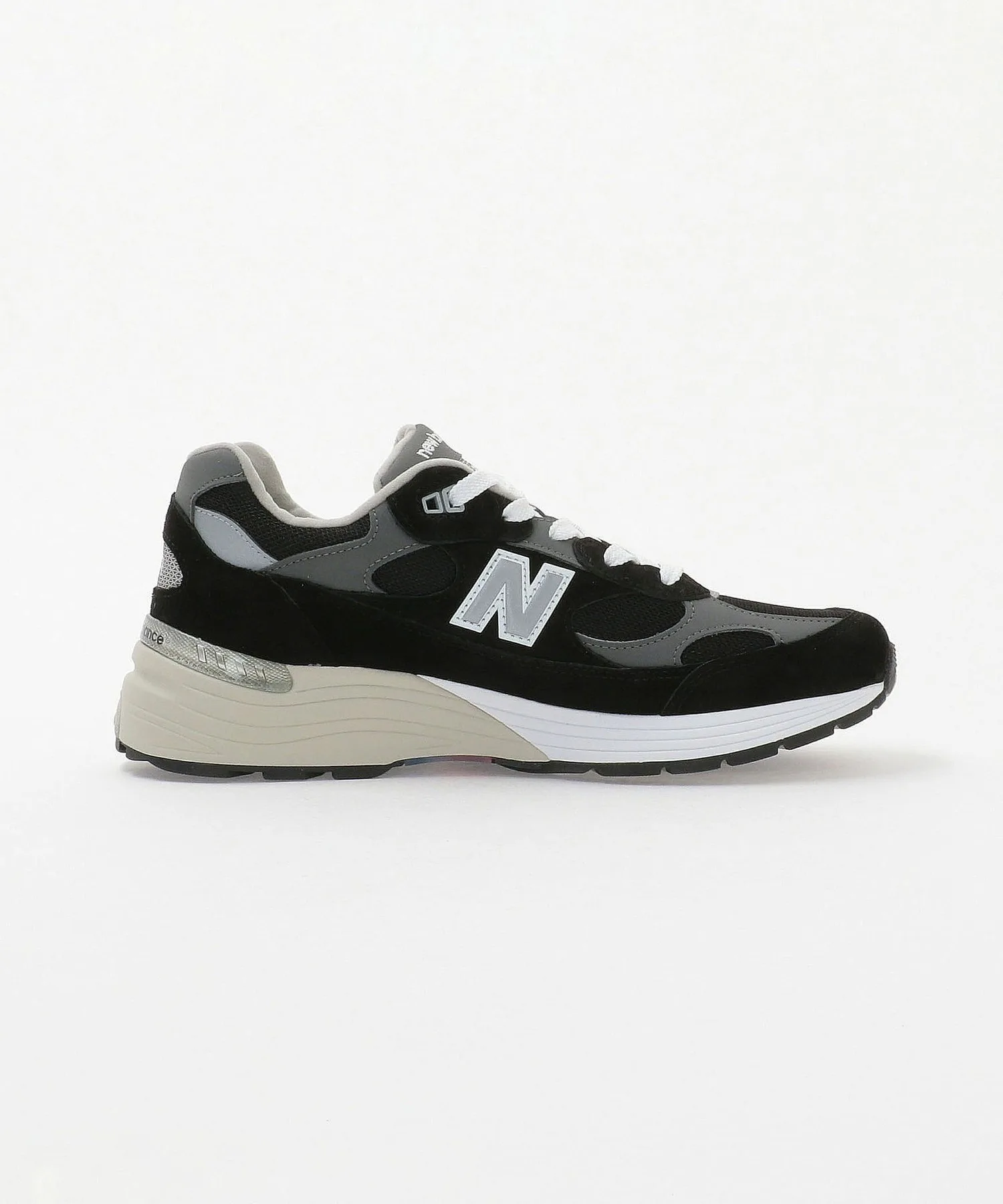 Мужские кроссовки New Balance U992BK для повседневной носки чёрные — фото 4