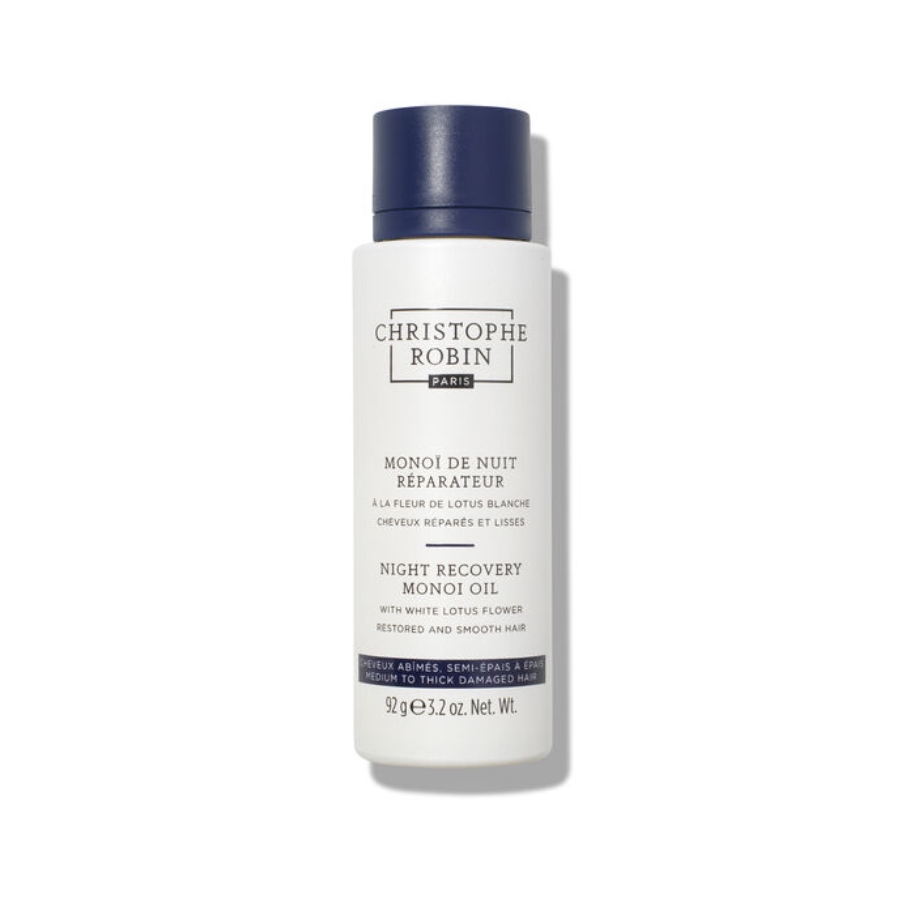 

Ночное масло для волос night recovery monoï oil with white lotus flower Christophe Robin, вес 92 гр.