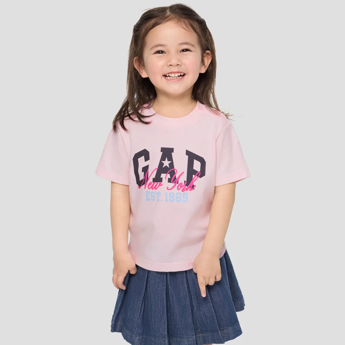 Футболка детская 3-7 лет GAP, Light Pink — фото 4