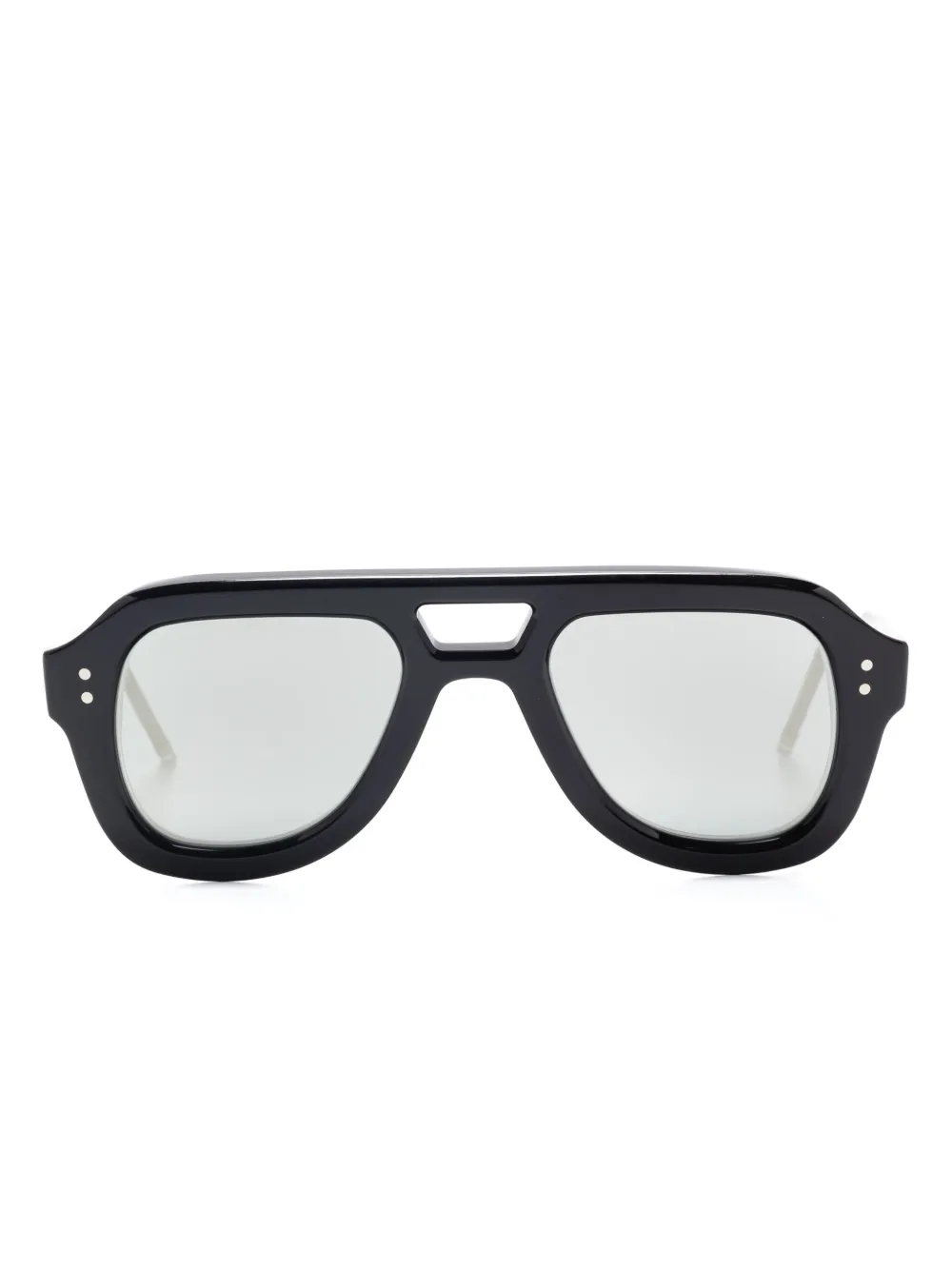 

Солнцезащитные очки-пилоты Thom Browne Eyewear, черный