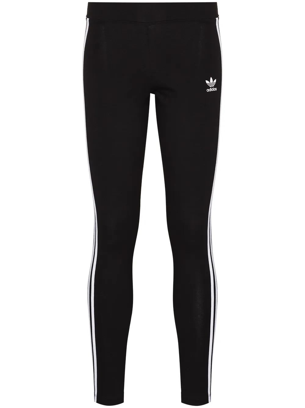 

Спортивные леггинсы с логотипом Trefoil adidas, черный