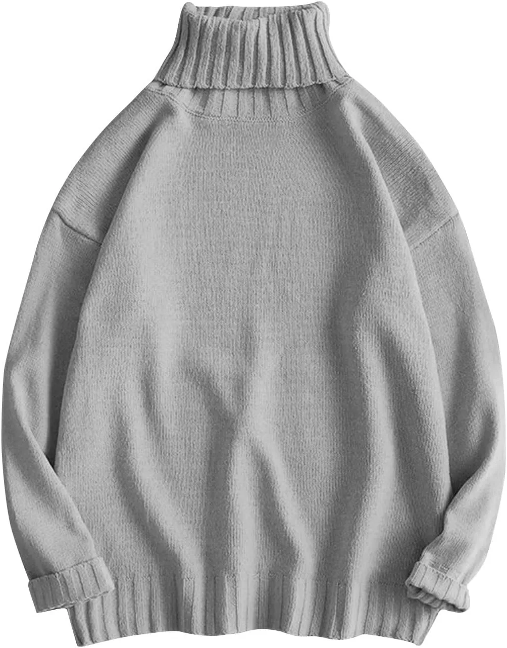 

Мужской свитер-водолазка, теплый, свободный, оверсайз CofeeMO