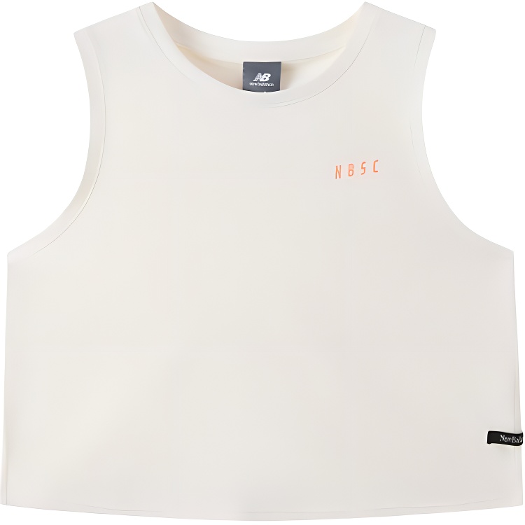 

Спортивные майки для женщин New Balance, айвори белый