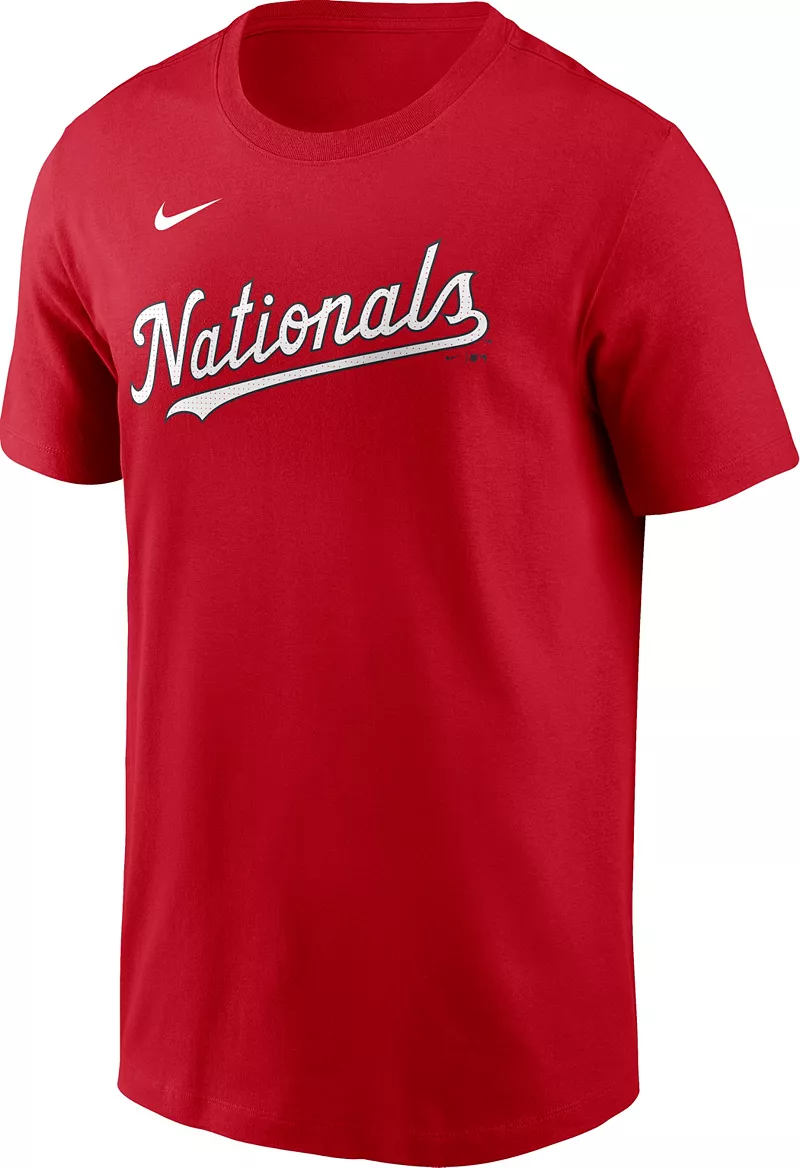 

Мужская красная футболка Nike Washington Nationals Keibert Ruiz #20