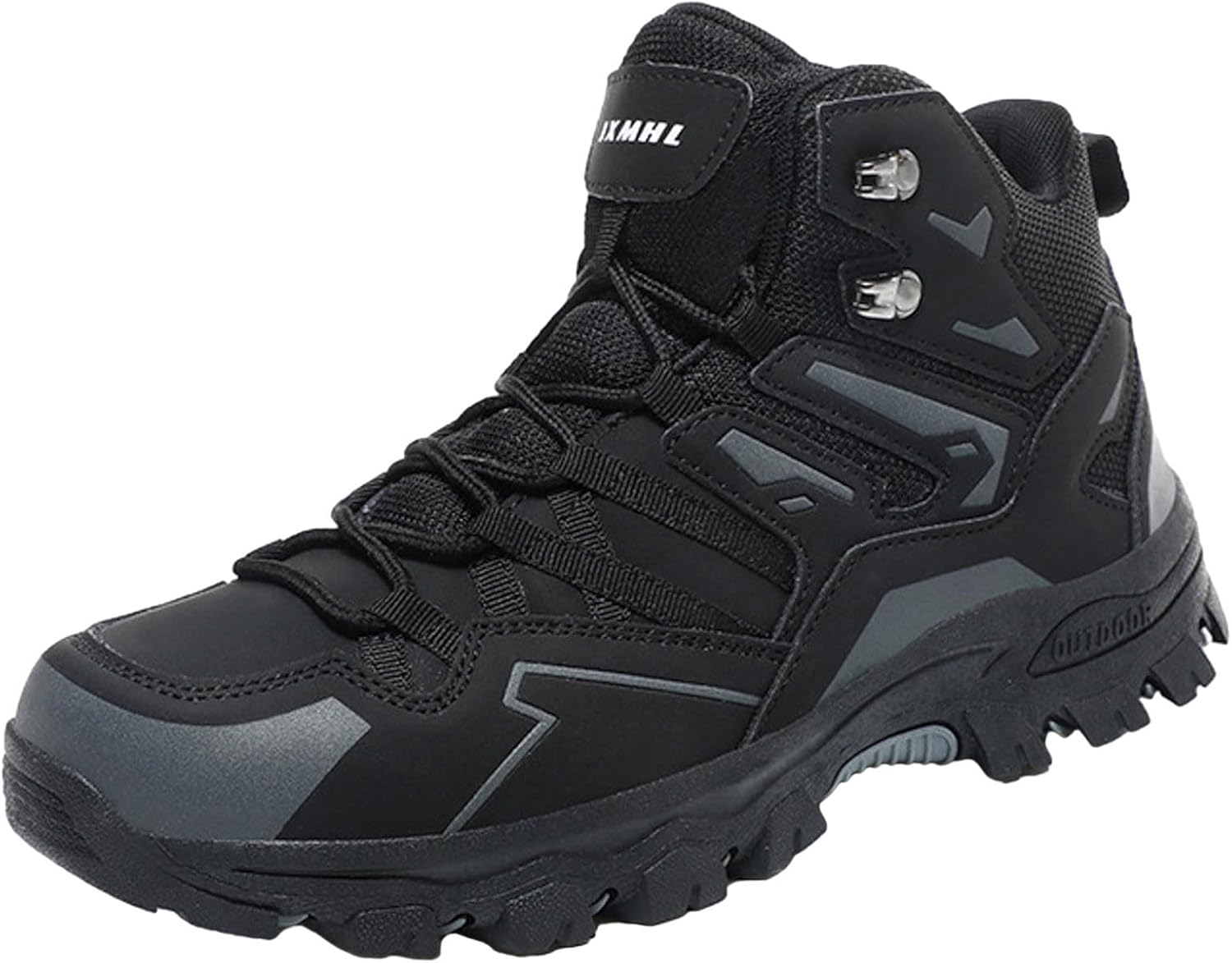 

Мужские прогулочные туфли с легкой посадкой, удобные, из ПУ-кожи, походные зимние ботинки с памя тью формы Generic, черный