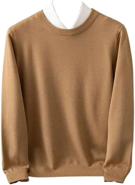 

Мужской свитер с круглым вырезом Slim Fit